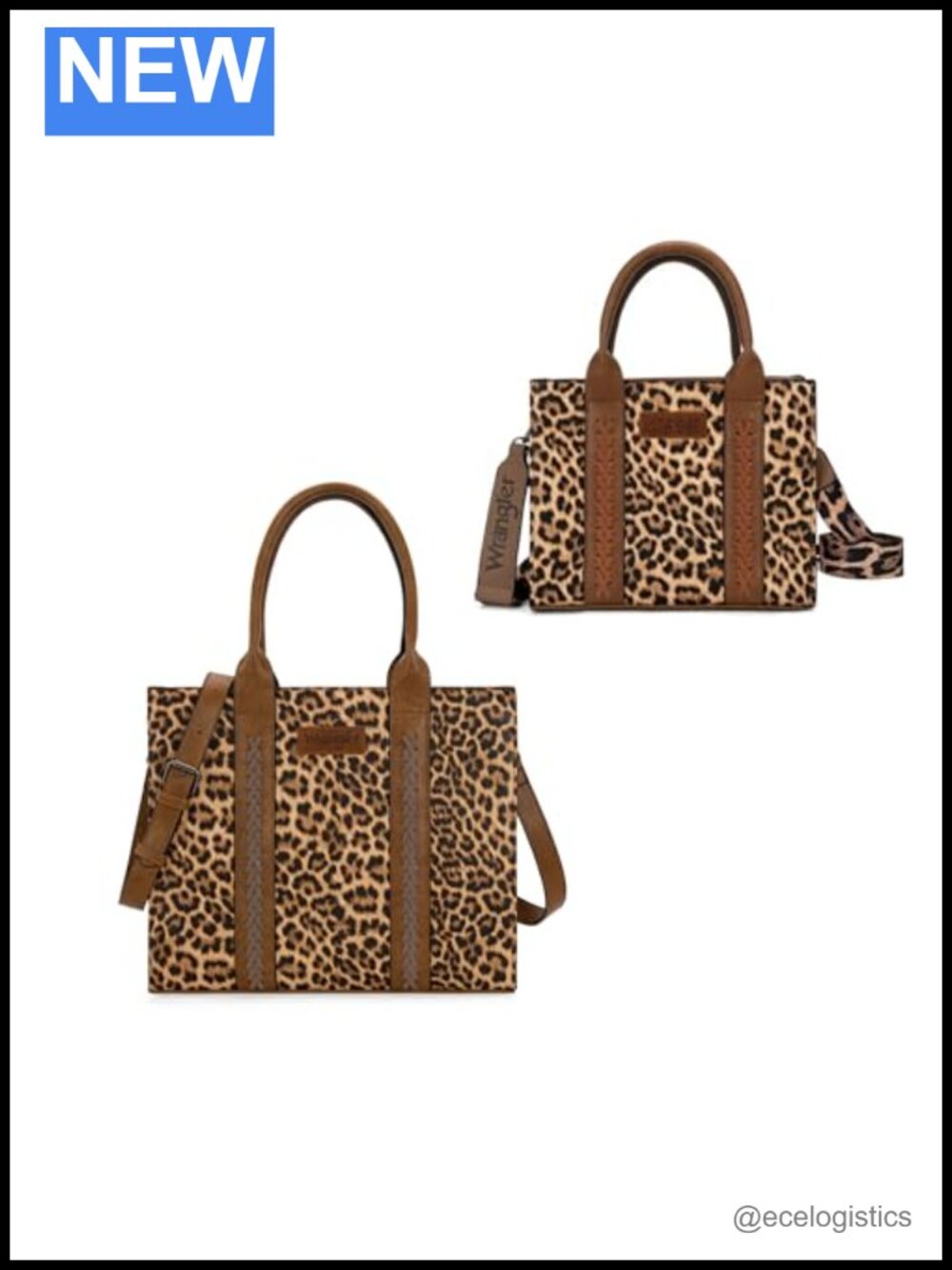 Two-Piece Set Polyester Satchel & Tote Bag Whipstitch Zipper Crossbody Strap
